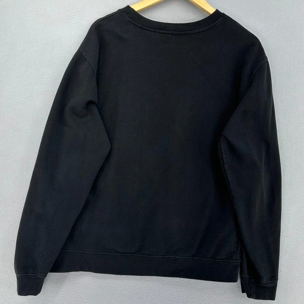 Hoonigan Censor Bar Neon Yellow Pullover Black Graphic Sweatshirt‎ Men's M